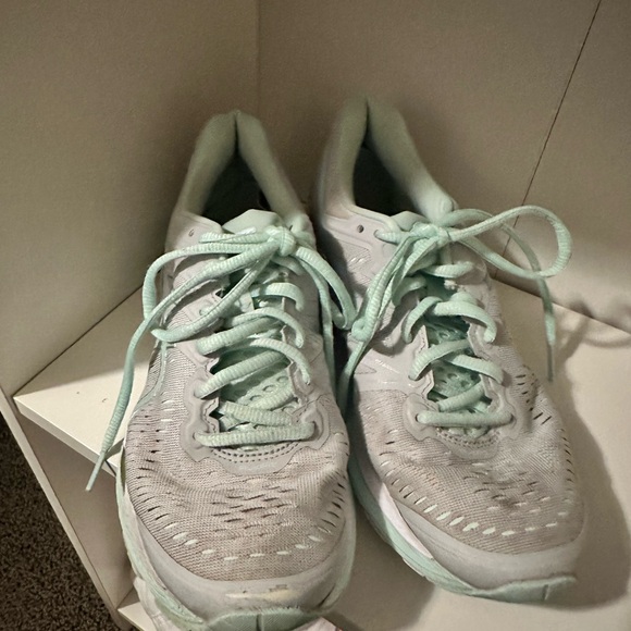 ASICS Gel Kayano teal green running shoes good used condition with box included - Picture 3 of 8